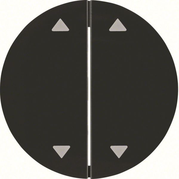 Vippearm Hager 16442045 for R.1 og R.3 Todelt vippe, svart, symbol «piler»