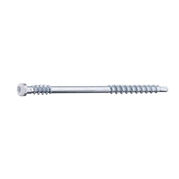 Listskrue Grabber LTX62VITC med bits 3,3 x 62 mm 100-pakning Hvit