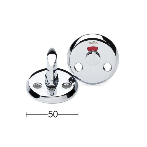 WC tilbehør Habo A262P Ø49 mm Blank krom