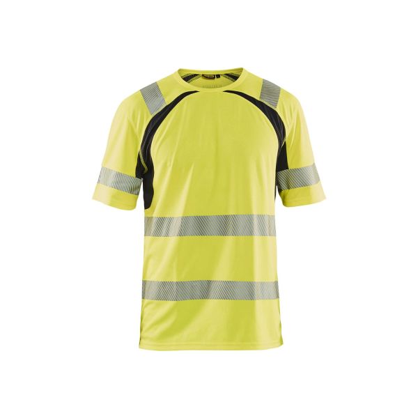 T-shirt Blåkläder 339710133399XXL Høj synlighed gul/sort, UV-beskyttet Stl XXL