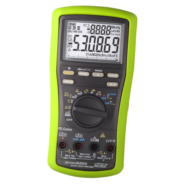 Multimeter Elma BM 869s TRMS AC+DC med low pass-filter 