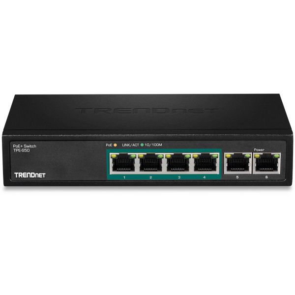 Omskifter TRENDnet TPE-S50 metal 4 porte