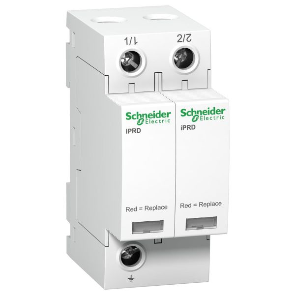 Ylijännitesuoja Schneider Electric A9L40201 epäsuoria salamaniskuja vastaan, iPRD 40R 2 johdin, koskettimella