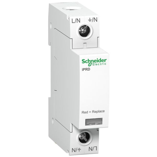 Överspänningsskydd Schneider Electric A9L20100 mot indirekta nedslag, iPRD 20/20R 1 ledare, utan kontakt