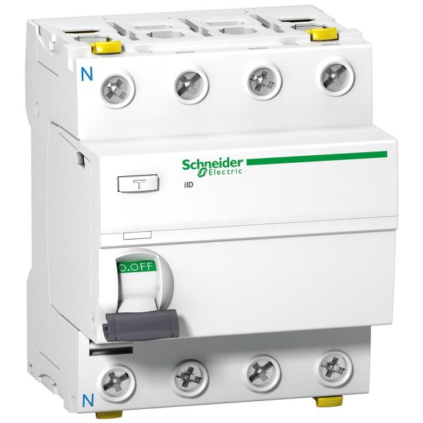 Jordfelsbrytare Schneider Electric Acti 9 iID A, 4-polig 80A, 30mA