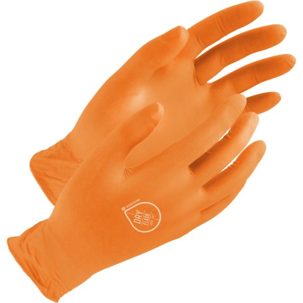 Engangshanske Workhand DRY FLASH Nitril, Pudderfri, 100-pakke Størrelse 8