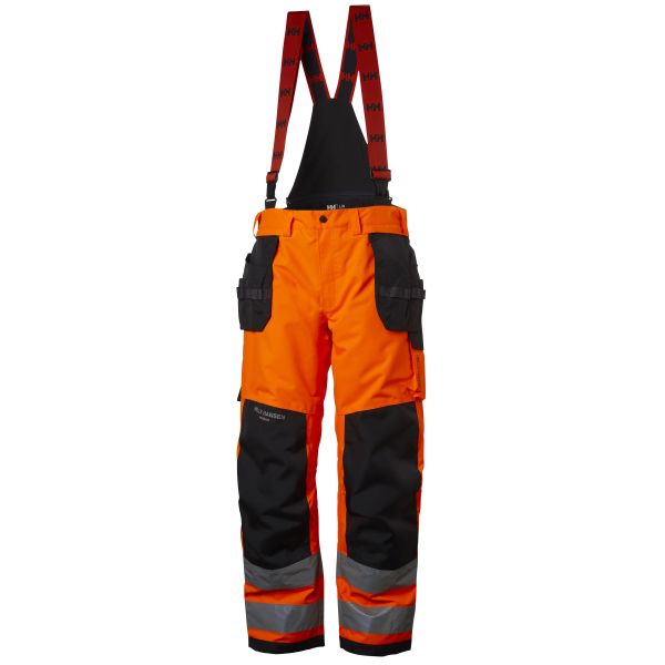 Kuorihousut Helly Hansen Workwear Alna Shell Construction heijastimet, oranssi C48