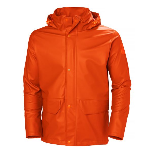 Regnfrakke Helly Hansen Workwear Gale appelsin orange L