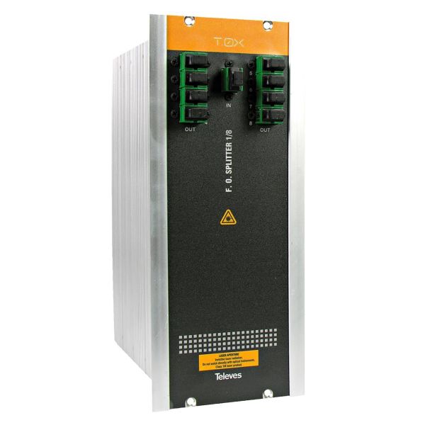 Splitter Televes 234401 med SC/APC-tilkobling 8-veis