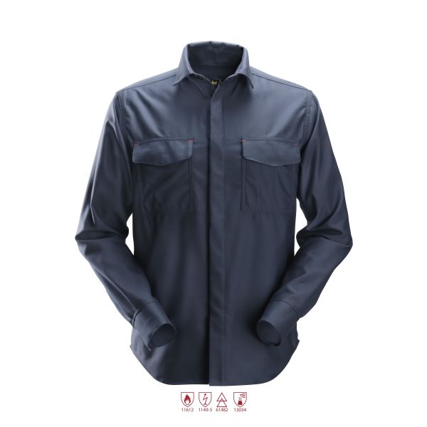 Skjorta Snickers Workwear 8561 ProtecWork marinblå S