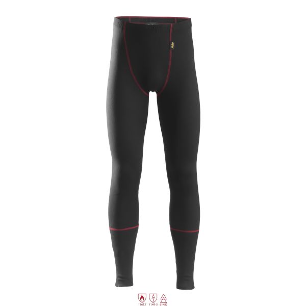 Lange Underbukser Snickers Workwear 9460 ProtecWork sort, flammehæmmende XS