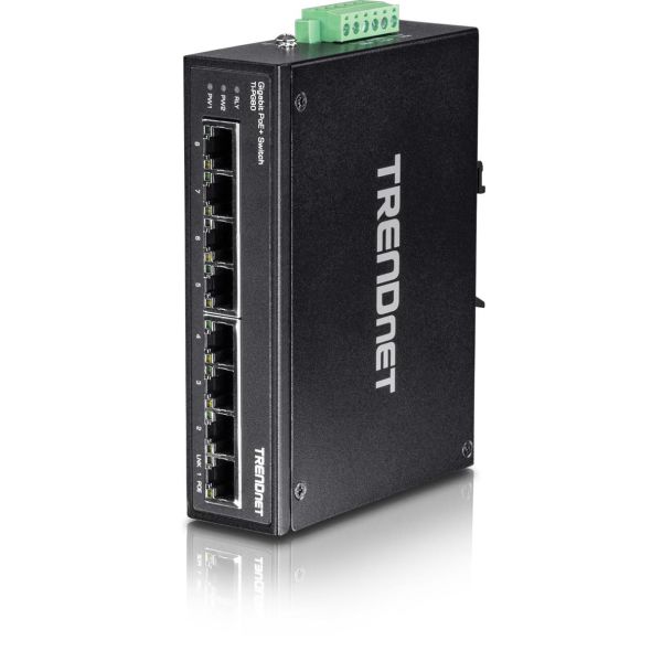 Switch TRENDnet TI-PG80 PoE+ 30 W (og PoE 15,4 W) 