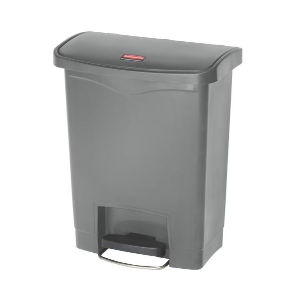 Skraldespand Rubbermaid Slim Jim Med pedal, grå 30 l