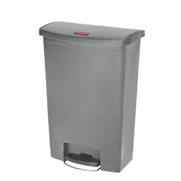 Roska-astia Rubbermaid Slim Jim polkimella, harmaa 90 l