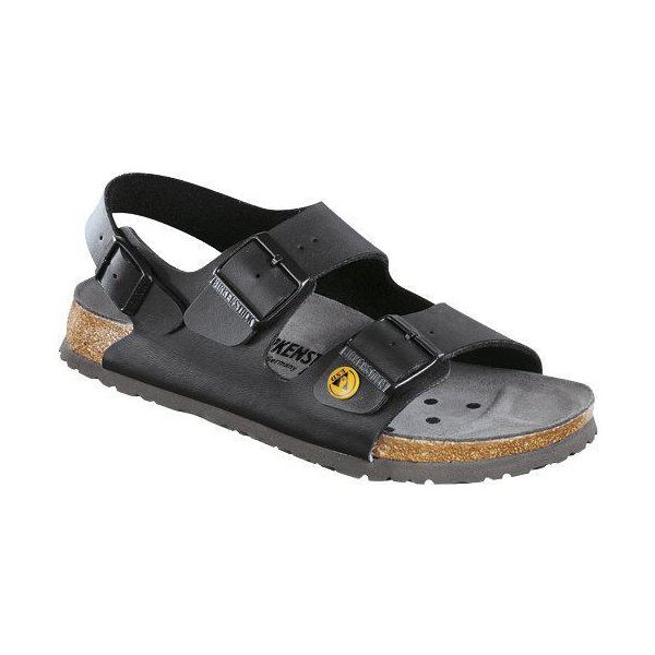 Arbejdssandal Birkenstock Milano 6347900143 sort, normal skrift 43