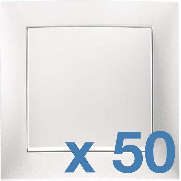 Strömbrytare Hager 6802303609 50-pack Trapp, med ram