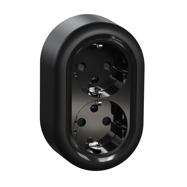 Pistorasia Schneider Electric WDE015996 jousiliitos, pinta-asennus 2-osainen