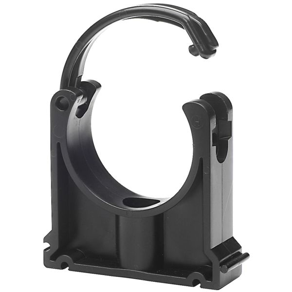Rörklammer Georg Fischer KLIP-IT 061 med överfall, svart 50 mm