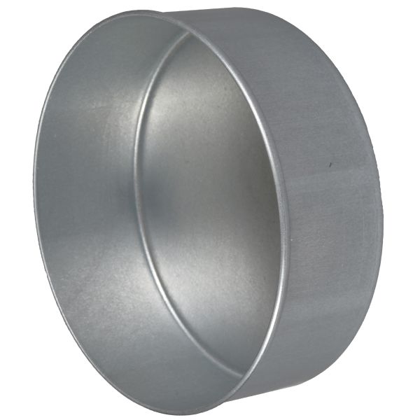 Endehætte Flexit 115314 med muffe, galvaniseret 100 mm