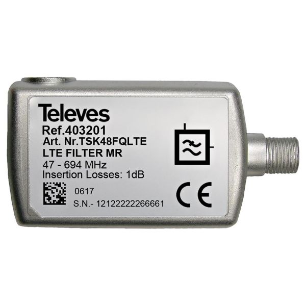 Filter Televes 403201 för kanal 21-48 