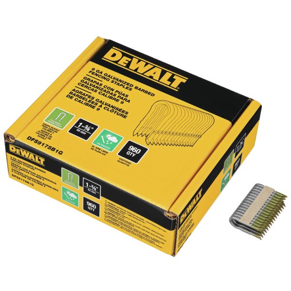 Stängselklammer Dewalt DFS9175B1G 960-pack 45 mm