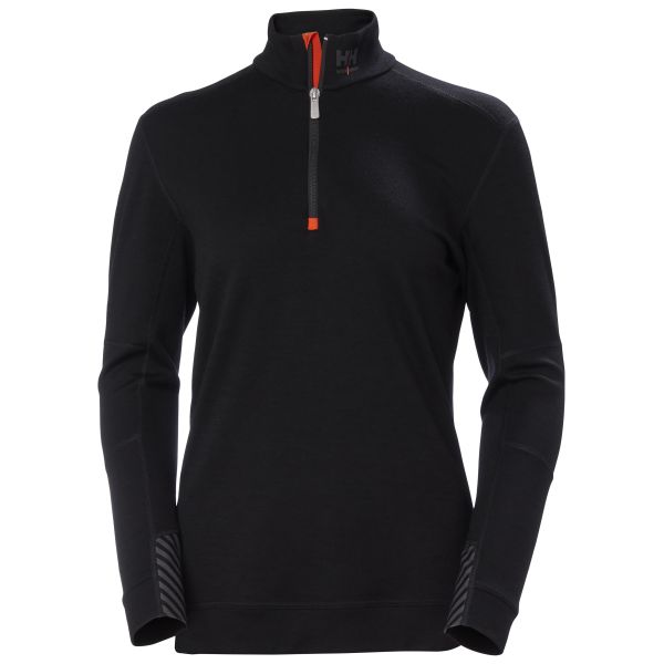 Undertrøje Helly Hansen Workwear Lifa Merino 75210_990 Sort, Kvinder L