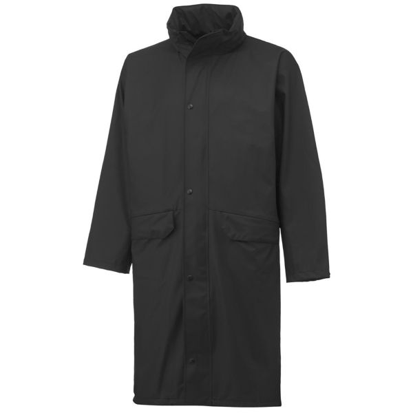 Regnfrakke Helly Hansen Workwear Voss sort, høj model Sort, lang model XL