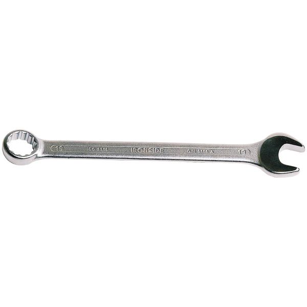 Ringgaffelnøgle Ironside 112221 vinklet 15° 110x7 mm