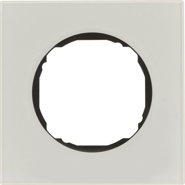 Dekkramme Hager 10112609 R.8, glass, hvit 1 rom