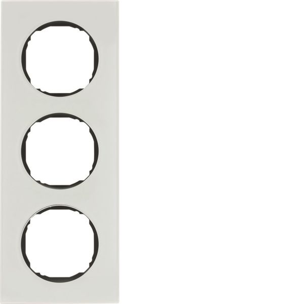 Peitekehys Hager 10132609 R.8, lasi, valkoinen 3-paikkainen