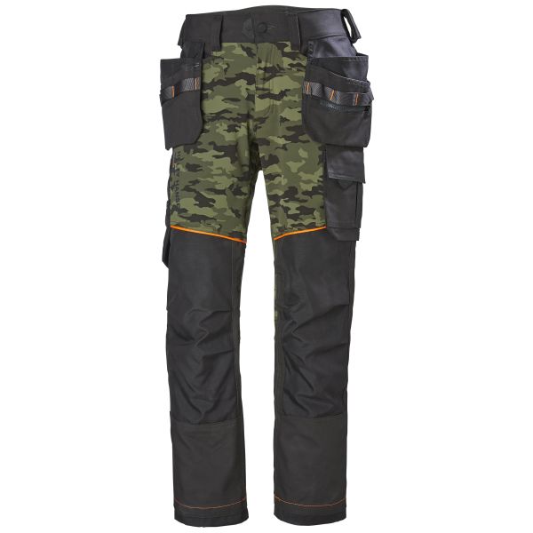 Håndværkerbukser Helly Hansen Workwear Chelsea Evolution 77441_481 Camouflage/Sort Camouflage/sort Str. C46