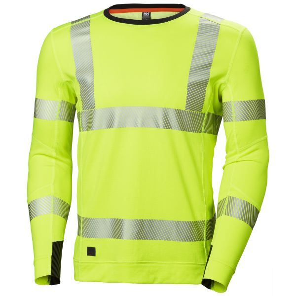 Undertrøje Helly Hansen Workwear Lifa Active Bemærk, gul, rundhalset M