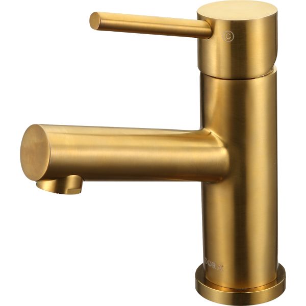 Tvättställsblandare Adora Imperia med pop up-ventil, borstat guld 
