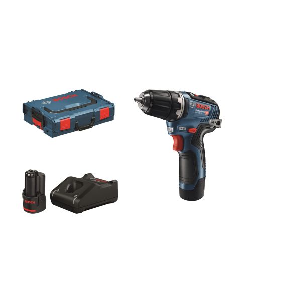 Bore-/skruemaskine Bosch GSR 12V-35 med batteri og oplader 
