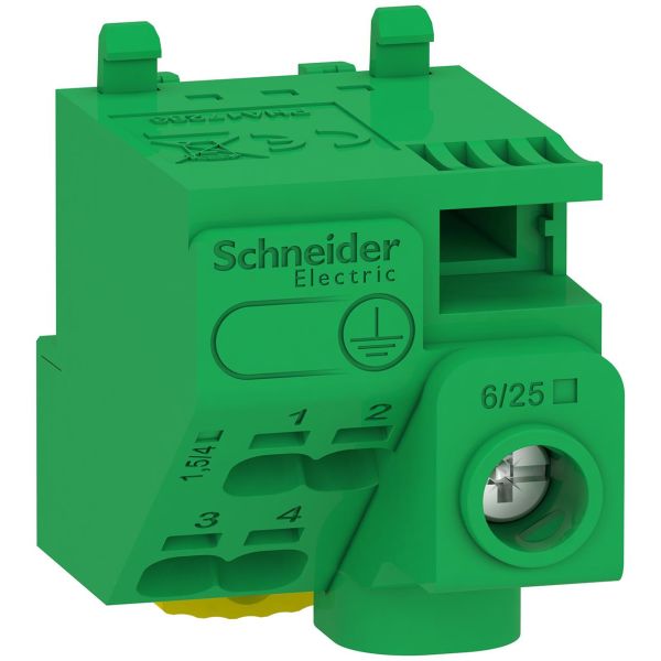 Maadoituslohko Schneider Electric Resi9 CX LGYT1E05 440 V 5 liitäntää