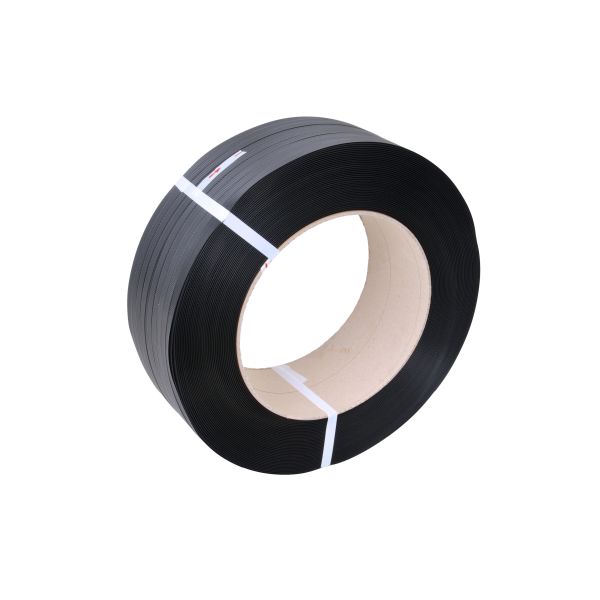 Plastband Z 450111250 svart, präglat, PP 12 mm x 1500 m