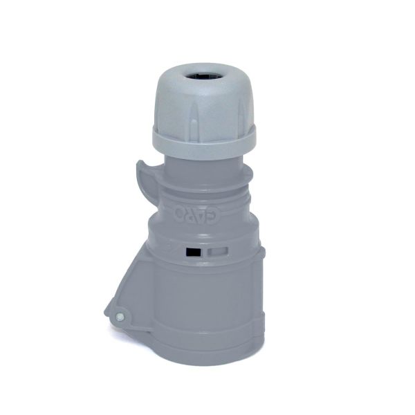 Jatkopistorasiat Garo S 216-5 Q IP44, 3-napainen, 16A, Quick Harmaa, 5 h