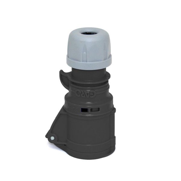 Jatkopistorasiat Garo S 316-5 Q IP44, 4-napainen, 16A, Quick Musta, 5 h