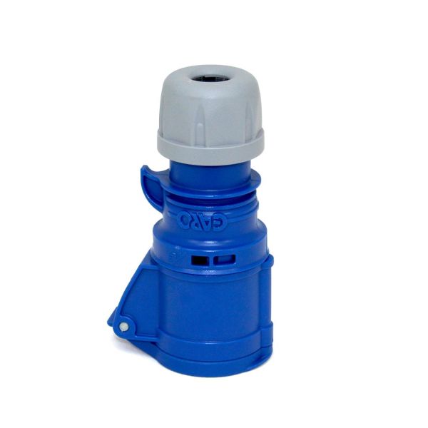 Jatkopistorasiat Garo S 316-9 Q IP44, 4-napainen, 16A, Quick Sininen, 9 h