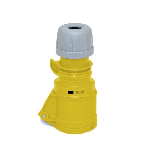 Jatkopistorasiat Garo S 332-4 Q IP44, 4-napainen, 32A, Quick Keltainen, 4 h