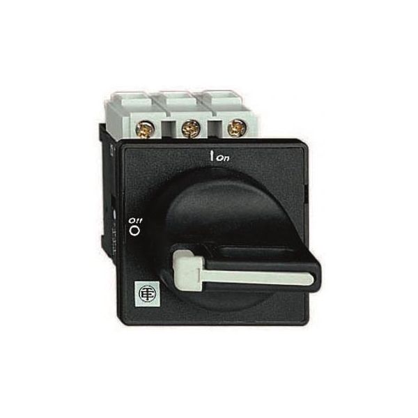 Pääkytkin Schneider Electric VBD1 musta, yksireikäinen asennus Ø22,5 cm 32A