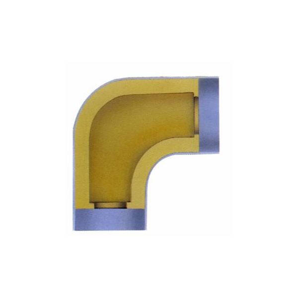Rørisolasjon Danmat Iso Systems Polyroll 471021020 90° bøy 