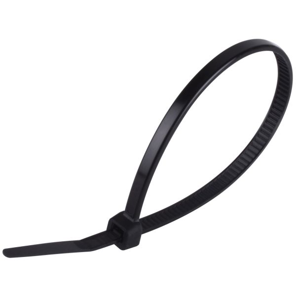 Kabelbindere Gelia 4005320312 Sort, pakke med 100 200 x 4,8 mm