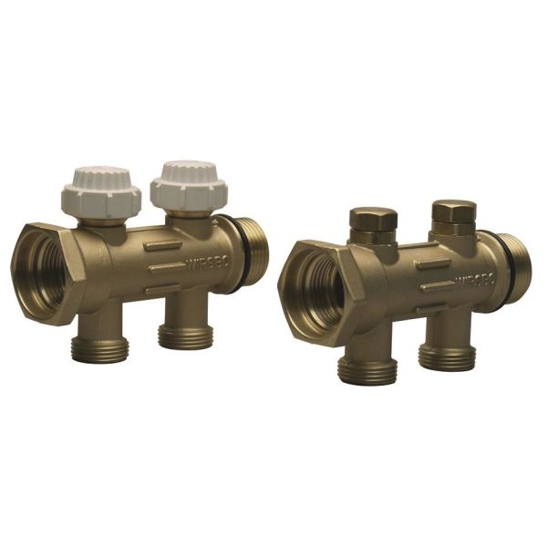 Fordelerrør Uponor WGF 1 c/c 50 mm 2x2 afsked