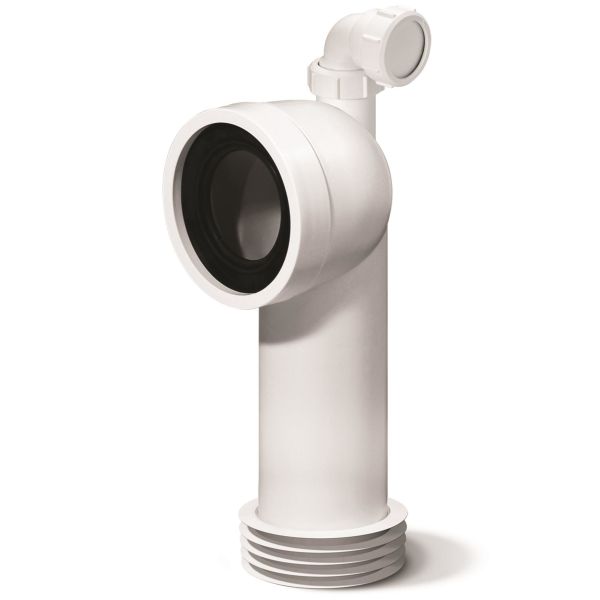 WC-tilkobling Jafo 3106661 110 mm, med ekstra innløp 
