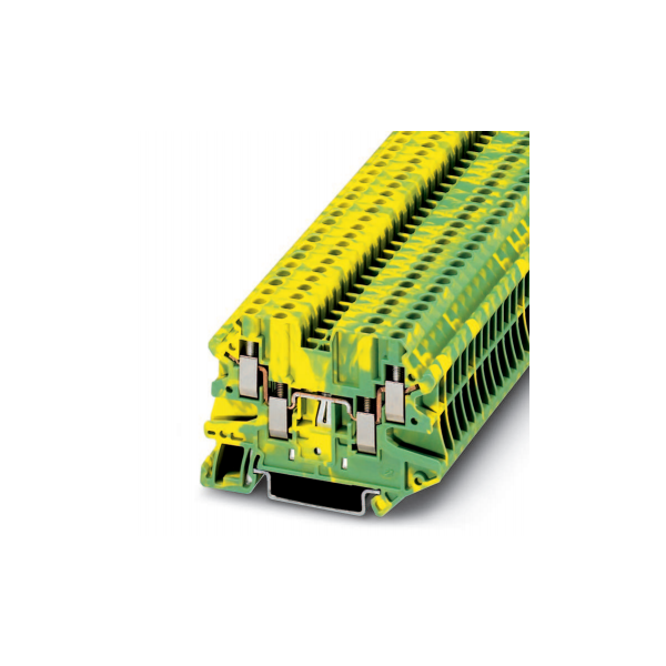 Suojajohtimen liitin Phoenix Contact UT 4-QUATTRO-PE vihreä/keltainen 4 mm²