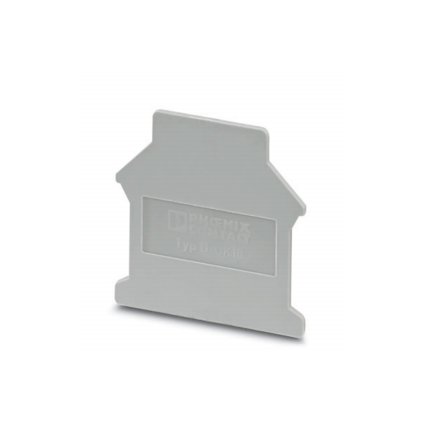 Ändbricka Phoenix Contact D-UK 16 grå Höjd: 54 mm