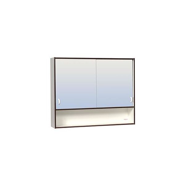 Baderomsskap Skånebeslag Skåform 2 Basic 650 x 525 x 140 mm, svart forkant 