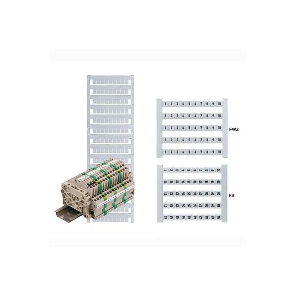 Merkekart Weidmüller Dekafix 5-FW 901-950 50 stykker merker 901-950