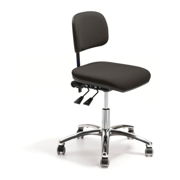 Arbejdsstol GBP 410643250104 550-730 mm, høj ryg Kunstlæder
